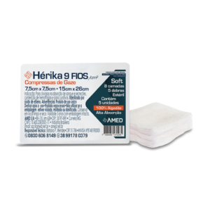 Compressas de Gaze Hidrófila Hérika (linha soft) pct com 5 - America Medical
