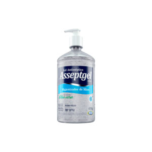 Álcool Gel com Aloe Vera para Pele Pump 420 g - Asseptgel