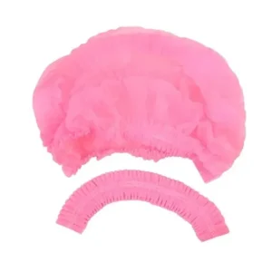Touca Rosa Descartável Sanfonada